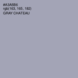 #A3A5B6 - Gray Chateau Color Image